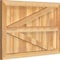 Ekena Millwork Framed Board-n-Batten Shutters w/Z-Bar, Rough Sawn Western Red Cedar, 32 1/4W x 21H, PR RBF06Z32X021RWR - alternate 3